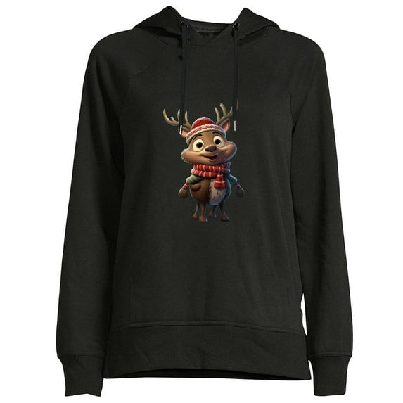 JEUXUS Be Kind Reindeer Red Plaid Puzzle Autism Awareness Christmas T-Shirt Long-sleeved Hoodie