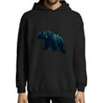 thumbnail image 1 of JEUXUS Bear Nature Outdoor Mountains Forest Trees Bear Wildlife T-Shirt Long-sleeved Hoodie, 1 of 4