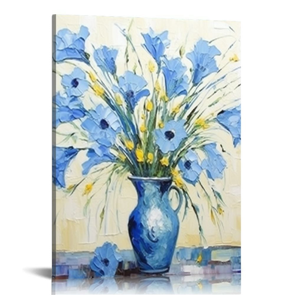 JEUXUS Bedroom Flower Canvas Wall Art, Vintage Gallery Wall Decor Print ...