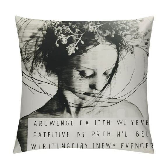 RUIYC Bible Verse Pillow Covers Cushion Case, Christian Gifts, Inspirational Quote, , Motivational Gifts, Religious Prayer Home Decor for Sofa Bed Living Room Porch Chair,