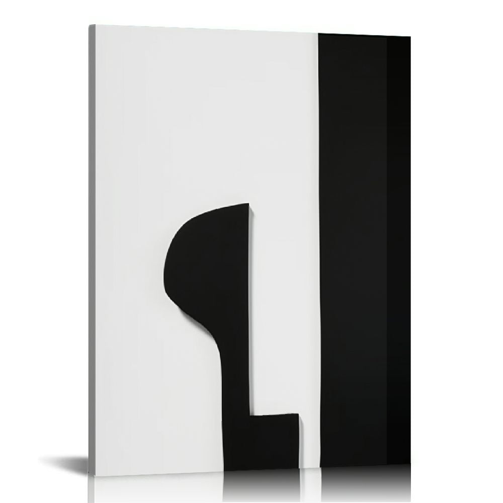 JEUXUS Black And White Wall Art Set of Abstract Canvas Wall Art Prints