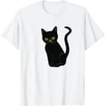 thumbnail image 1 of JEUXUS Black Cat Sitting On Vinyl Record Player Women, Men T-Shirt, 1 of 3