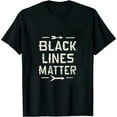 thumbnail image 1 of JEUXUS Black Lines Matter! Drift Car Guys Funny Racing Gift Idea T-Shirt, 1 of 3