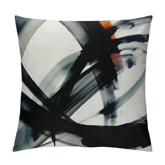 JEUXUS Black White Abstract Art Line Pillow Covers Modern Print Decorative Pillowcases Farmhouse Throw Cushion Case Decor for Couch Sofa Bed