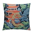 thumbnail image 1 of JEUXUS Blanche989 Chinoiserie Dragon Throw Pillow Cover for Living Room and Bedroom Asian Cushion Case Pillowcase Slip, 1 of 5