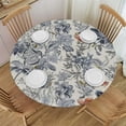 thumbnail image 1 of JEUXUS  Blue Grey Floral Tablecloth Vintage Tablecloth Disposable Table Cloths for Wedding Parties Flower Table Cover for Holiday Birthday,, 1 of 7