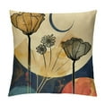 thumbnail image 1 of RUIYC Boho Abstract Modern Art Decorative Throw Pillow Cover Minimalist Geometric Moon Decoration, Botanical Plant Square Pillowcase Cushion Case Sofa Couch Home Decor, 1 of 5