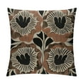 thumbnail image 1 of JEUXUS Boho Black and Beige Floral&nbsp;Pillow Covers Botanical Neutral Plant Decorative Throw Pillow Cover, Abstract Bohemian Flower Plant for Sofa Bed Home Decor Pillowcase, 1 of 5