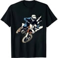 thumbnail image 1 of JEUXUS Born Ride Dirt Bikes Forced School Funny Motocross Boy T-Shirt, 1 of 3