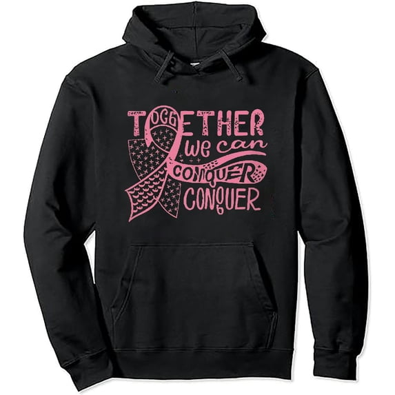 JEUXUS Breast Cancer Awareness Pullover Hoodie