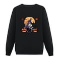 thumbnail image 1 of JEUXUS Brooms Are For Amateurs Funny Halloween Witch Horse Riding Pullover, 1 of 4