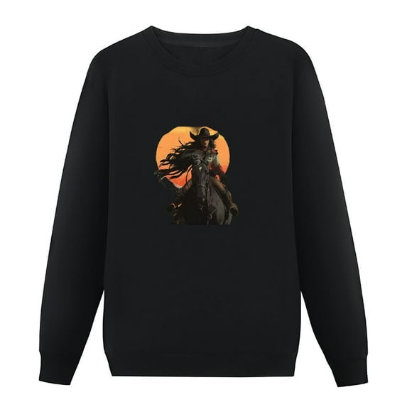 JEUXUS Brooms Are For Beginners Witch Riding Horse Halloween Retro Pullover