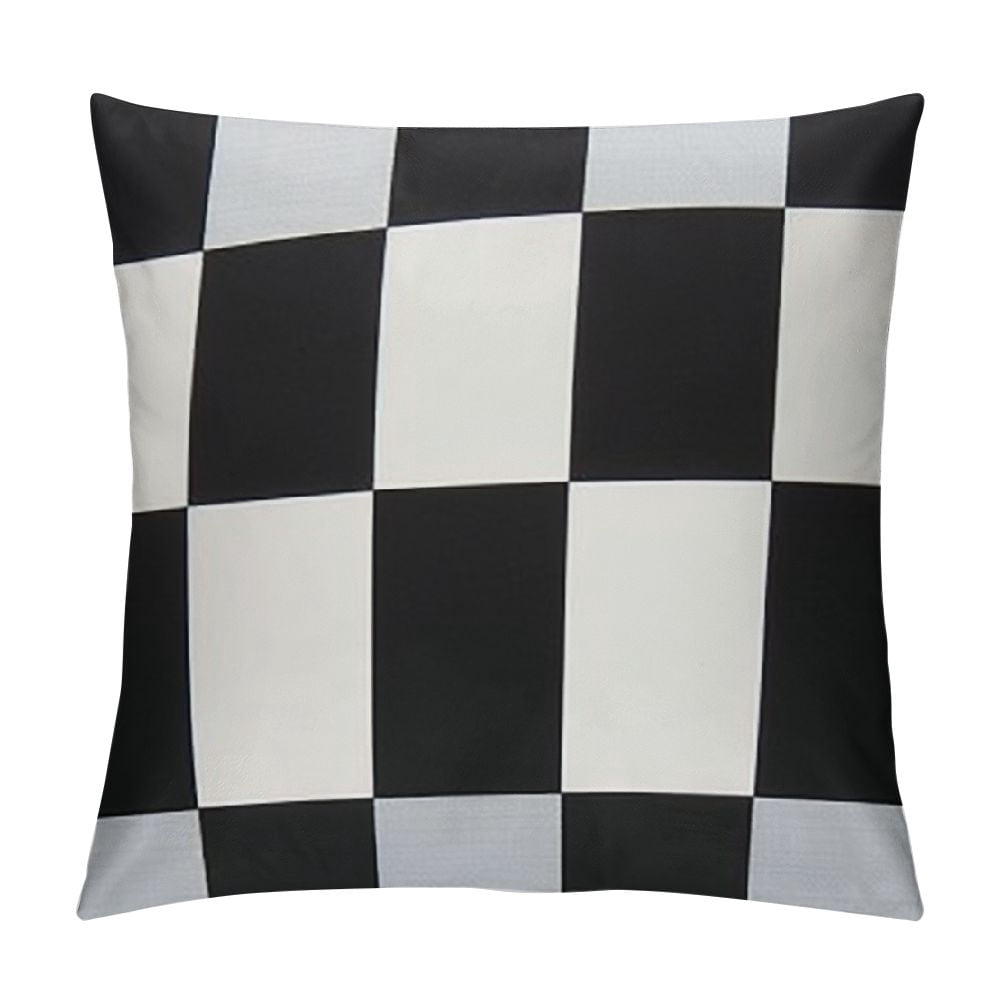 POMOTER Buffalo Plaid Blue Beige Check Throw Pillow Cover,Traditional Checkered Decorative Pillow Cases Cotton Linen Square Cushion Covers For Sofa Couch,18"x18