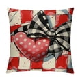 thumbnail image 1 of JEUXUS Buffalo Plaid Valentines Day Pillow Covers  Valentines Day Decor Polka Dot Red Heart with Bow Love Truck Valentine Pillows Decorative Throw Pillows Valentines Day Decorations G169-18, 1 of 5