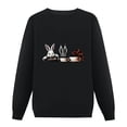 thumbnail image 1 of JEUXUS Bunny Funny Coffee Lover Rabbit Pet Bunny Lover Sweatshirt, 1 of 4