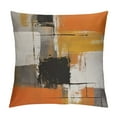 thumbnail image 1 of JEUXUS  Burnt Orange Throw Pillow Covers Decorative Cushion Cover Taupe Abstract Art Painting Pillowcase for Sofa Bedroom Living Room Décor, 1 of 5