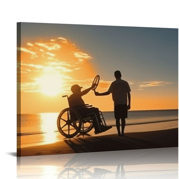 JEUXUS Canvas Prints With Your Photos, Picture Frames For Wall, Framed Wall Art, Gifts For Family And Friends, Wedding, Baby, Birthday, Anniversary, Home Decoration, Pet/Animal 20x16 inch