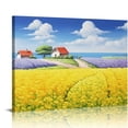 thumbnail image 1 of JEUXUS Canvas Prints Wall Art-Extra Long 20x16 Inch Flower Field Oil Painting Picture Wall Decor, Colorful Nature Scenery Giclee Artwork Home Decoration for Living Room and Bedroom, 1 of 4