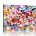 thumbnail image 1 of JEUXUS Canvas Wall Art Pink Painting Abstract Paintings Floral Pictures for Bedroom Wall Decor Framed for Living Room Office, 1 of 4