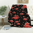 thumbnail image 1 of JEUXUS Cartoon Cloud Throw Blanket Reversible Flannel for Couch Travel Blanket Fluffy Checkered Blanket Soft Office Air Conditioning Double Sided Blanket Kids, 1 of 6