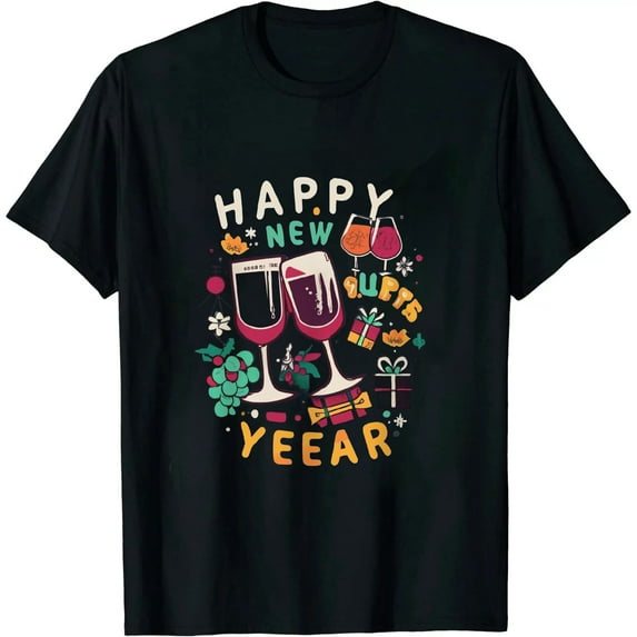 JEUXUS Cheers to the New Year New Years T-Shirt