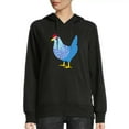 thumbnail image 1 of JEUXUS Chicken Shirt Women Cute Farm T Shirts Mom Country Causal Long-sleeved Hoodie, 1 of 4