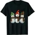 thumbnail image 1 of JEUXUS Chillin With My Snowmies Family Pajamas Snowman Christmas T-Shirt, 1 of 3