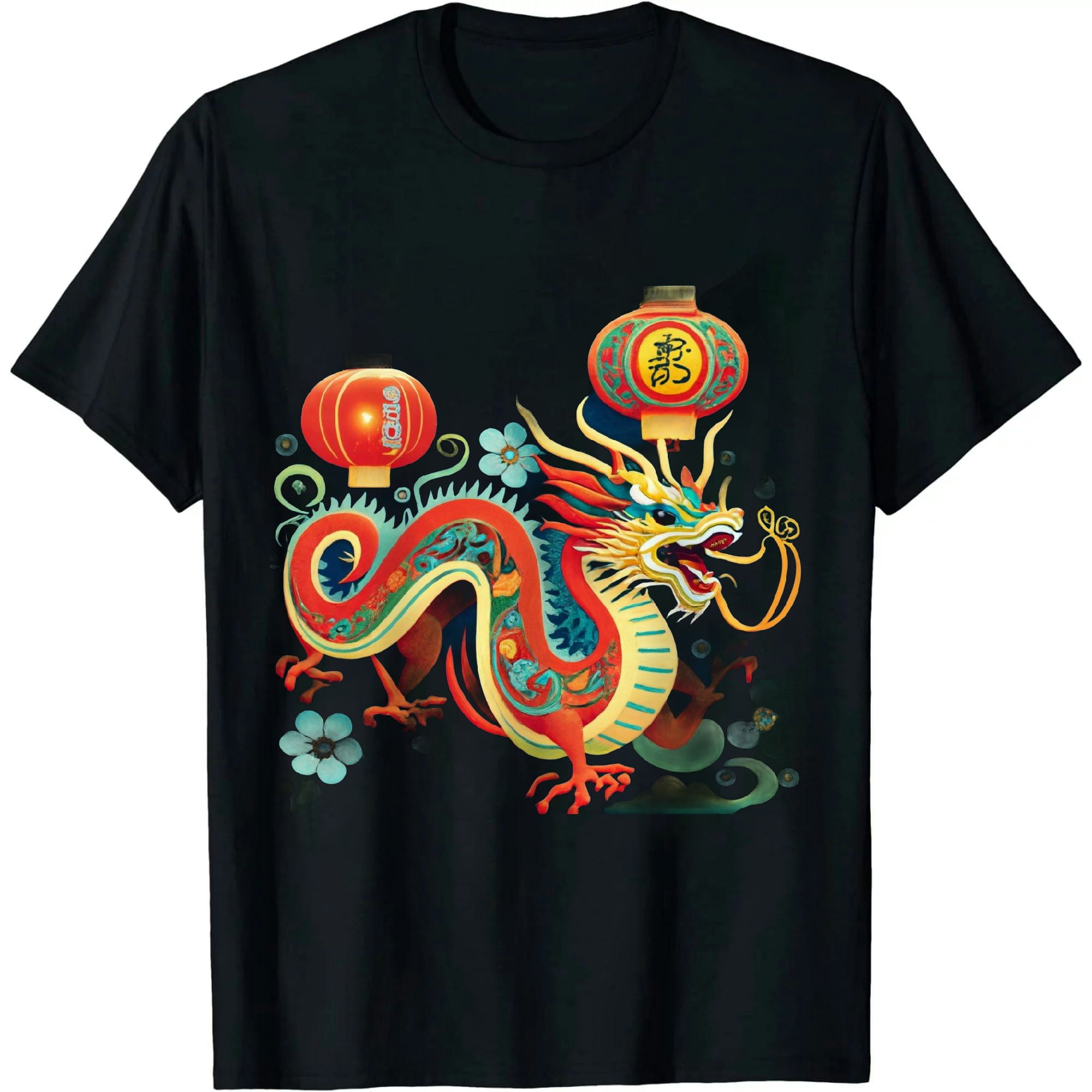 JEUXUS Chinese New Year 2024 Year of the Dragon Happy New Year 2024 T ...