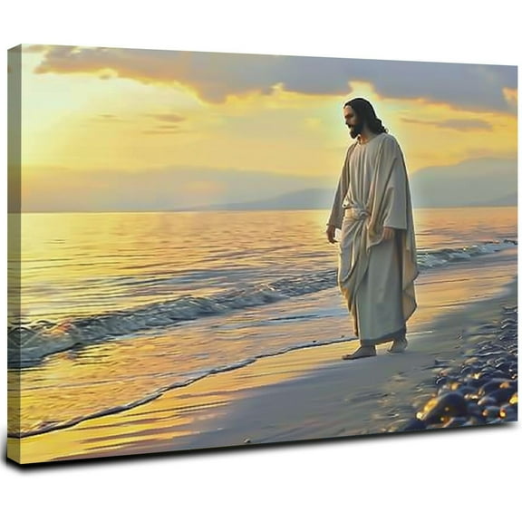 JEUXUS - Christ Jesus Poster Canvas Wall Art Print Picture Modern Home Room Decor 20x16inch