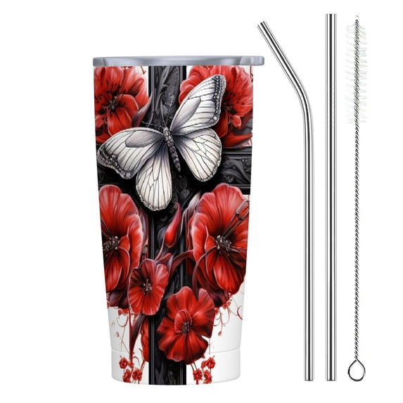 JEUXUS Christian Gifts for Women, Tumbler Travel Mug - Stainless Steel, Birthday Gifts for Women, Religious Gifts for Women, Inspirational Gifts for Women (Free Indeed - )
