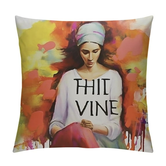 RUIYC Christian Pillow Covers Inspirational Religion Faith Gifts for Women, Watercolor Bible Verse Throw Pillow Cover, Cushion Covers for Living Room Decor