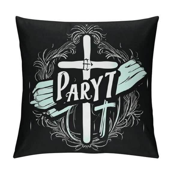 RUIYC Christian Through It Throw Pillow Pillowcase for Couch Bed Sofa,Christian Gifts
