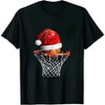thumbnail image 1 of JEUXUS Christmas Basketball Shirt Basketball Santa Snow T-Shirt T-Shirt, 1 of 3