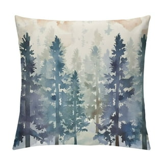 Teal Christmas Pillow