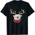 thumbnail image 1 of JEUXUS Christmas Polar Bear T-Shirt, 1 of 3