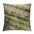 thumbnail image 1 of RUIYC Classical Music Note Throw Pillow Covers Retro Square Case Home Decorative for Couch Sofa Bed (No Insert), 1 of 5