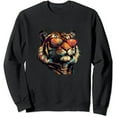 thumbnail image 1 of JEUXUS Cool Cat Tiger with Sunglasses Design pullover, 1 of 3