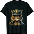 thumbnail image 1 of JEUXUS Cool Funny Hip Hop Music Producer Rapper Cat T-Shirt, 1 of 3