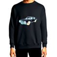 thumbnail image 1 of JEUXUS Cool Retro Vintage Muscle Sports Car Outline Pullover, 1 of 4