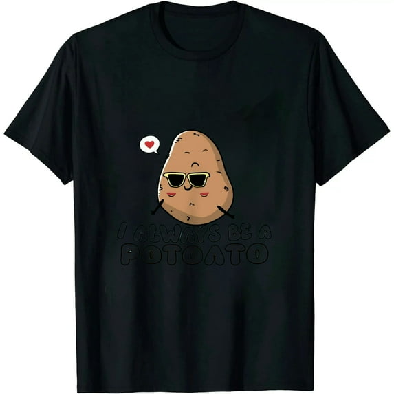 JEUXUS Cute Always Be A Potato Shirt I Love Potatoes Gift T-Shirt