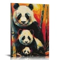 thumbnail image 1 of JEUXUS Cute Animal Canvas Wall Art Panda Poster Prints Aesthetic Type Artwork Picture for Living Room Decor (Panda), 1 of 5