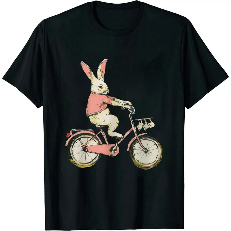 Cute Bunny Rabbit On Bike | Cycling | Bicycle T-Shirt & Gift Cute Bunny Rabbit On Bike | Cycling | Bicycle T-Shirt & Gift