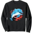 thumbnail image 1 of JEUXUS Cute Dolphin T-Shirt Long Sleeve Shirt, 1 of 3