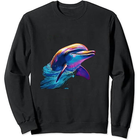 JEUXUS Cute Dolphin pullover