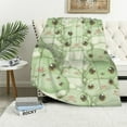 thumbnail image 1 of RUIYC Cute Frog Print Blanket for Frogs Lovers Flannel Throw Blankets Super Soft Bed Living Room Travel Picnic for Girls Adult Women Teens, 1 of 6