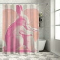 thumbnail image 1 of JEUXUS Cute Mother Kangaroo with Her Child Animals Bathroom Shower Curtain Set with Hooks White, 1 of 7