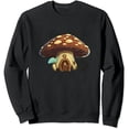 thumbnail image 1 of JEUXUS Cute Mushroom Wonderland Sweatshirts for Teen Girls Women Casual Loose Tunic Shirts Long Sleeve Fleece Pullover Tops, 1 of 3