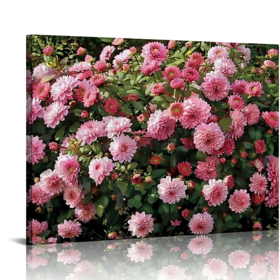 JEUXUS Dahlia Pictures Canvas Wall Art For Living room Prints Poster Printing、Bedroom、Office 、Decorations With Framed