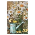 thumbnail image 1 of JEUXUS Daisies Metal Art Hanging Sign 8*12in 8x12in, 1 of 7
