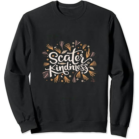 JEUXUS Dandelion Sweatshirt Women Scatter Kindness Shirts Casual Crewneck Graphic Loose Pullover Tops Long Sleeve Tee Shirt